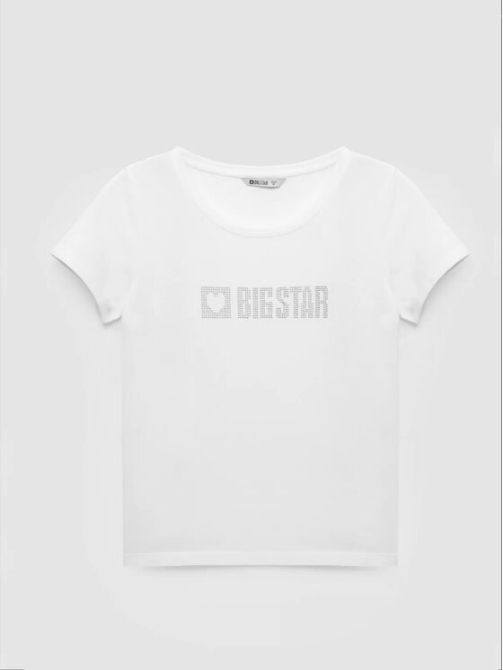 BIG STAR BIG STAR T-Shirt AVRA Biały Basic Fit