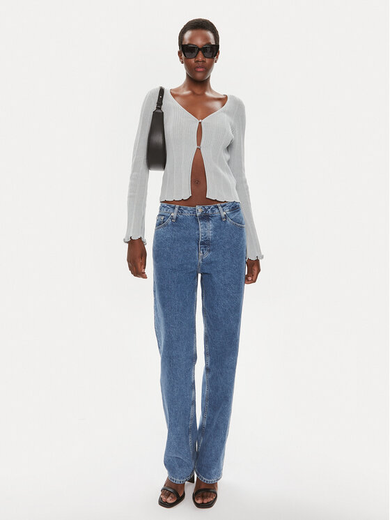 Brave Soul Brave Soul Pletena jopica LKC-364RIPLEYGRY Siva Straight Fit