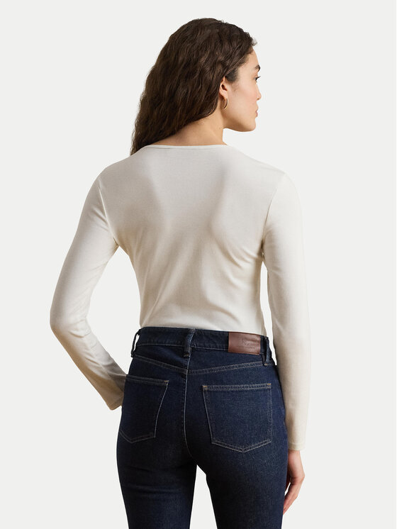 LAUREN RALPH LAUREN LAUREN RALPH LAUREN Блузка 200680399002 Білий Slim Fit