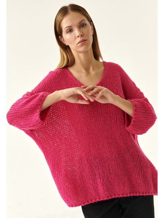 TATUUM TATUUM Sweter BAJANA Różowy Oversize