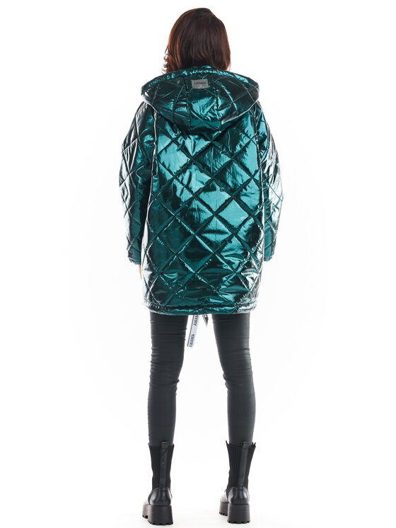 Awama Awama Dámska bunda A385 Zelená Basic Fit