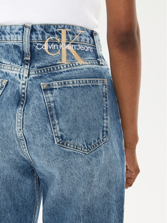Calvin Klein Jeans Calvin Klein Jeans Blugi J20J223655 Albastru Mom Fit