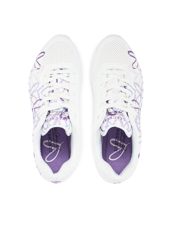 Skechers Skechers Sneakersy Skechers x Jgoldcrown Uno-Spread The Love 155507/WLPR Biały