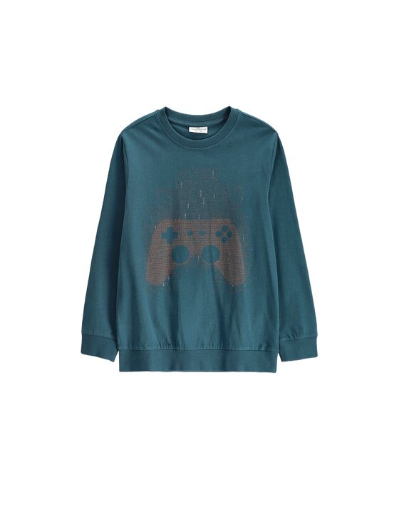 Coccodrillo Coccodrillo Longsleeve ZC6143106VBA-011 Zielony Regular Fit