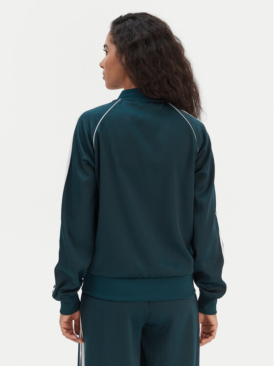 adidas adidas Pulóver SST adicolor Satin JZ6732 Zöld Regular Fit