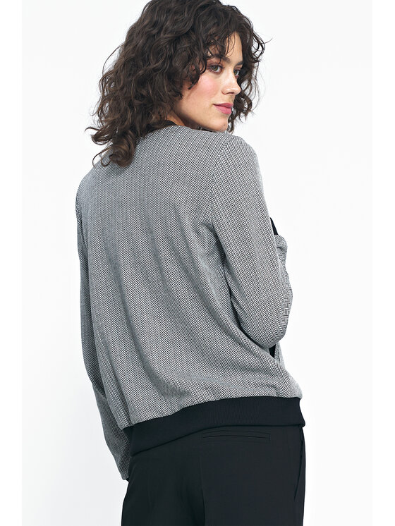 NIFE NIFE Bluza BL05 Czarny Regular Fit