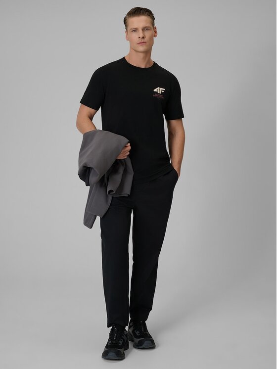 4F 4F T-shirt 4FRSS26TTSHM3990-20S Nero Regular Fit