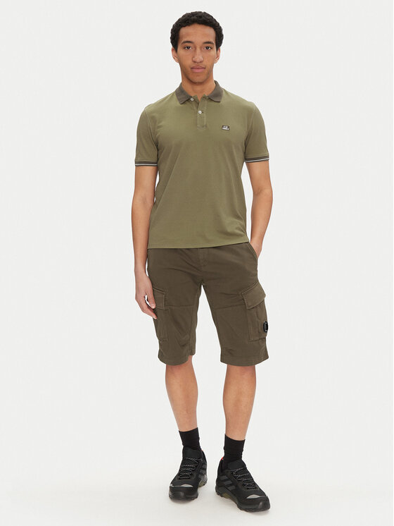 C.P. Company C.P. Company Polo marškinėliai 18CMPL130A006263G Žalia Regular Fit