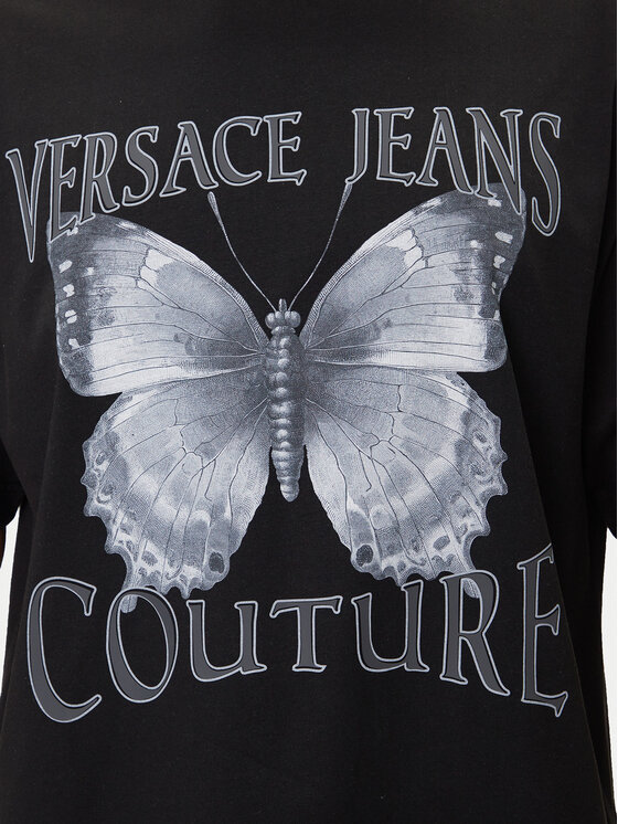 Versace Jeans Couture Versace Jeans Couture T-Shirt 79GAHP06 CJ01P Černá Regular Fit