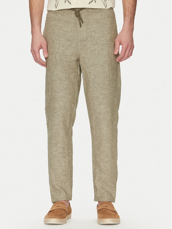 Blend Blend Pantaloni di tessuto 20718008 Verde Regular Fit