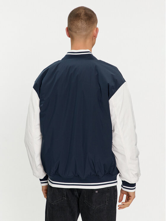 Tommy Jeans Tommy Jeans Μπόμπερ μπουφάν Colorblock Varsity DM0DM18702 Σκούρο μπλε Regular Fit