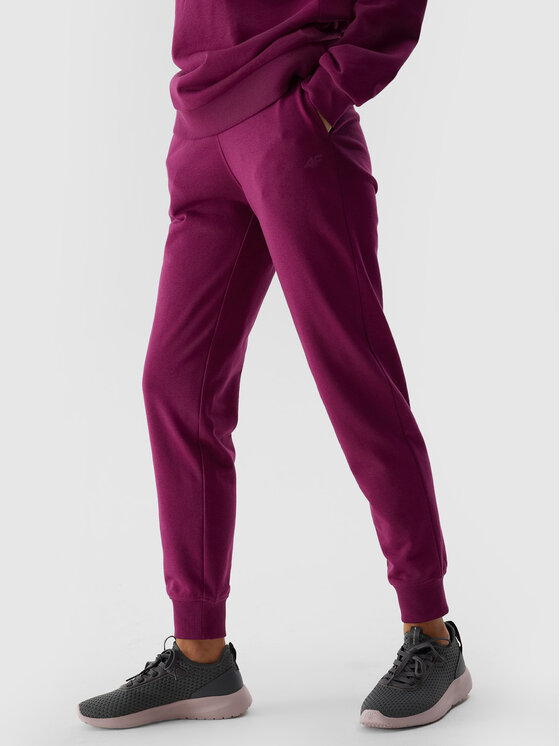 4F 4F Joggery 4FWSS24TTROF606-51S Fioletowy Regular Fit