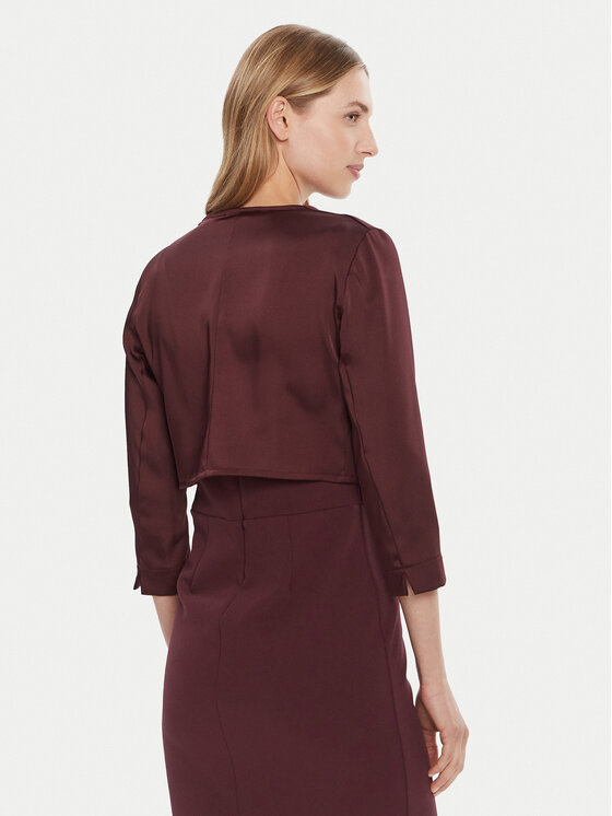 Rinascimento Rinascimento Bolero CFC0125060003 Tamnocrvena Regular Fit