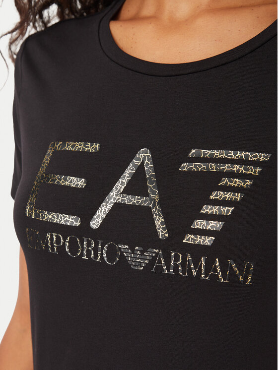 EA7 Emporio Armani EA7 Emporio Armani Marškinėliai 7W001443 AF10373 MC004 Juoda Slim Fit