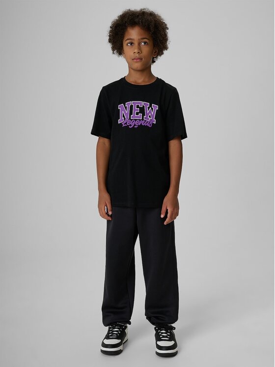 4F 4F T-Shirt 4FJRAW26TTSHM4525-20S Czarny Regular Fit