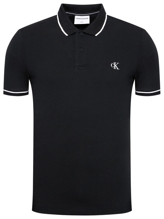Calvin Klein Jeans Calvin Klein Jeans Polo J30J315603 Μαύρο Slim Fit