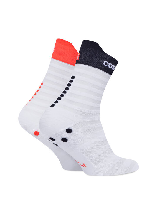 Compressport Compressport Niedrige Unisex Socken Pro Racing Socks v4.0 Ultralight Run Low XU00051B Weiß