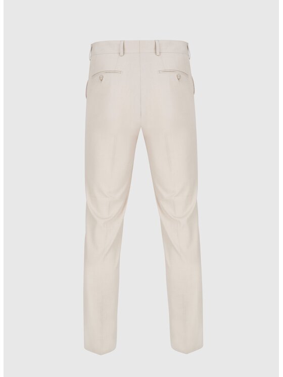 Pako Lorente Pako Lorente Spodnie garniturowe P24SF-6G-034 Beżowy Slim Fit