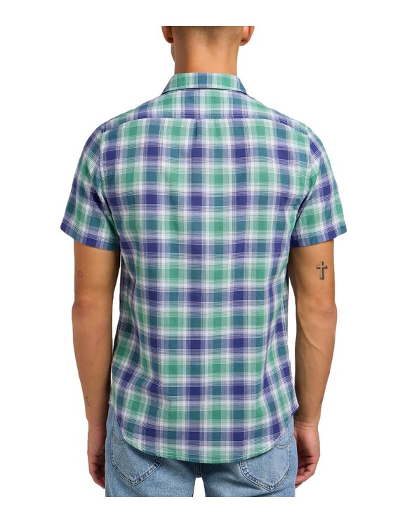 Lee Lee Camicia 112349961 Blu Regular Fit