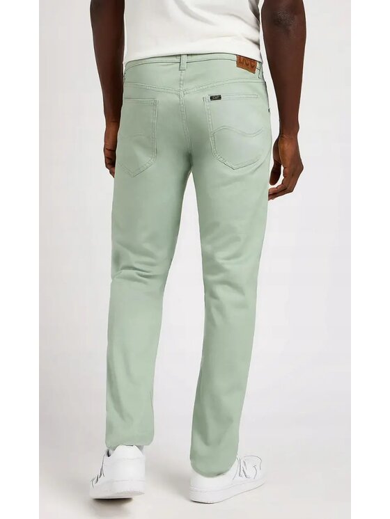 Lee Lee Jeansy DAREN ZIP FLY Zielony Straight Fit