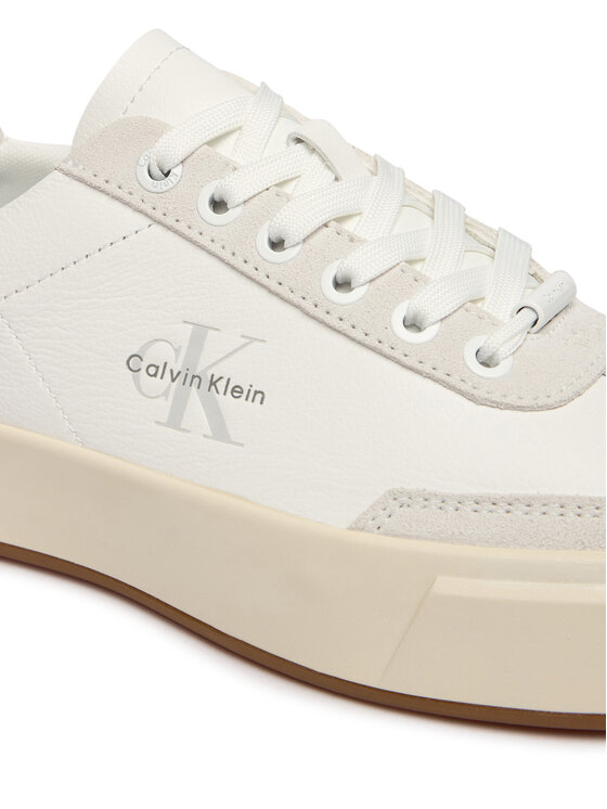 Calvin Klein Calvin Klein Sneakersy Basket Cups Lup Wt Lth Su HW0HW02984 Bílá