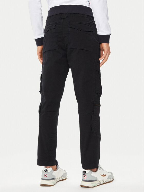 Aeronautica Militare Aeronautica Militare Kargo hlače 241PA1582CT3255 Črna Regular Fit