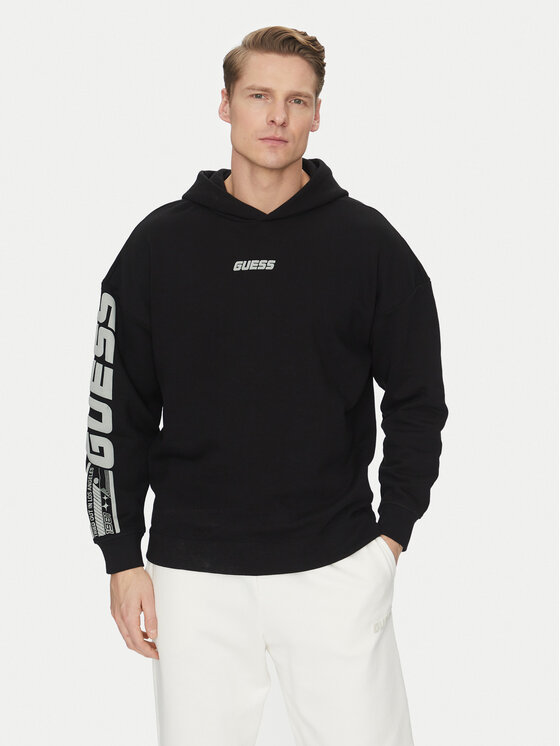 Guess Mikina Z4BQ03 KAIJ1 Čierna Regular Fit