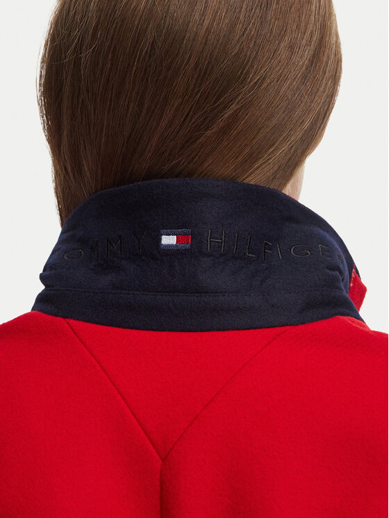 Tommy Hilfiger Tommy Hilfiger Vilnonis paltas Classic WW0WW51106 Raudona Regular Fit