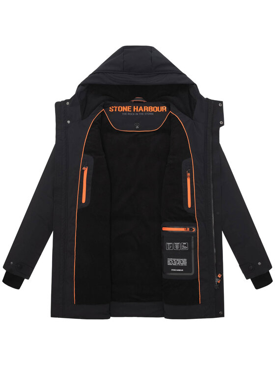 Stone Harbour Stone Harbour Kurtka zimowa Kitraan Czarny Regular Fit