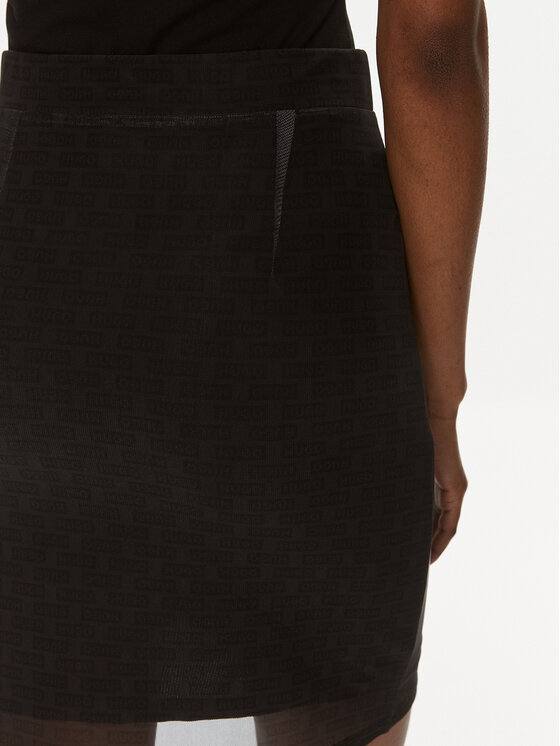 HUGO Hugo Mini sukně Nadeen_B 50513471 Černá Slim Fit
