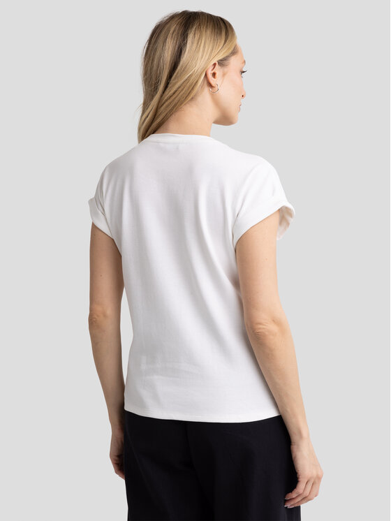 BIG STAR BIG STAR T-Shirt ADELA Biały Comfort Fit