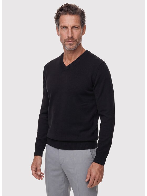 Pako Lorente Pako Lorente Sweter P26WB-2X-003 Czarny Straight Fit