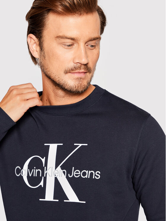 Calvin Klein Jeans Calvin Klein Jeans Pulóver J30J320933 Sötétkék Regular Fit