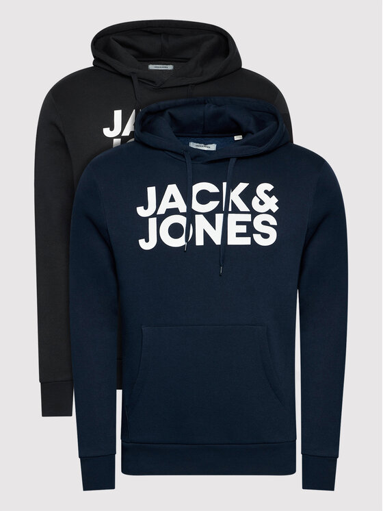 Jack&Jones 2 džemperu ar kapuci komplekts Corp 12191761 Daudzkrāsains Regular Fit