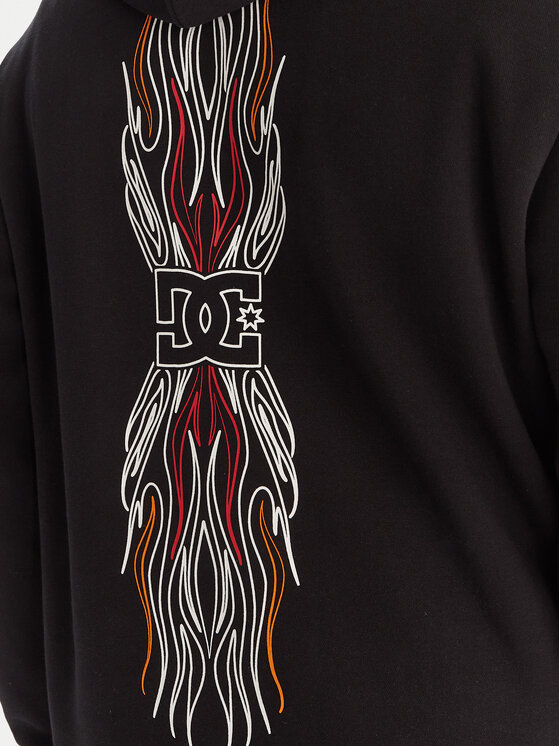 DC Shoes DC Shoes Pulóver Burnt Out EDYSF03253 Fekete Regular Fit