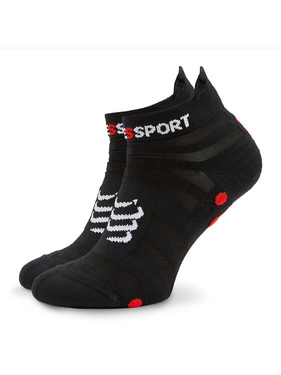 Compressport Ponožky Kotníkové Unisex Pro Racing Socks v4.0 Ultralight Run Low XU00051B Čierna