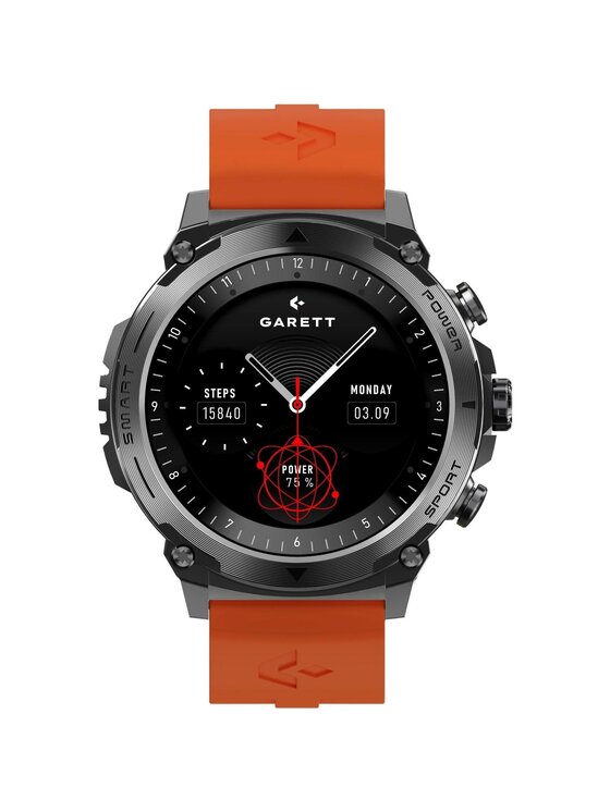 Garett Garett Zegarek 5904238486856-PAY-BLACK Czarny