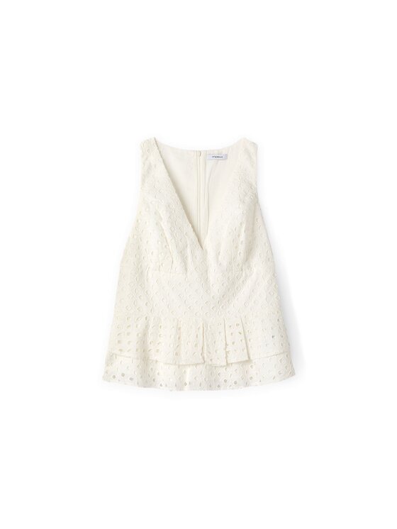 Motivi Motivi Top D755Q000483N011 Bianco Regular Fit