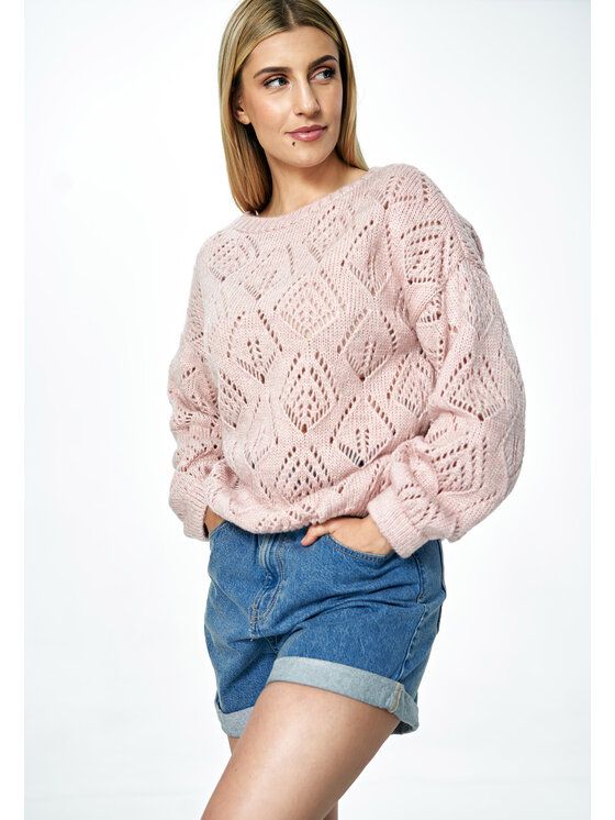 FIGL FIGLFIGL Maglione M887 Rosa Oversize