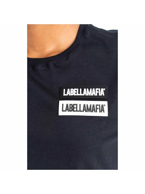LaBellaMafia LaBellaMafia Top LABELLAMAFIA CROPPED GO ON BLACK Czarny Regular Fit