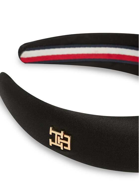 Tommy Hilfiger Tommy Hilfiger Trak za glavo Th Elevated Chic Headband AW0AW18220 Črna