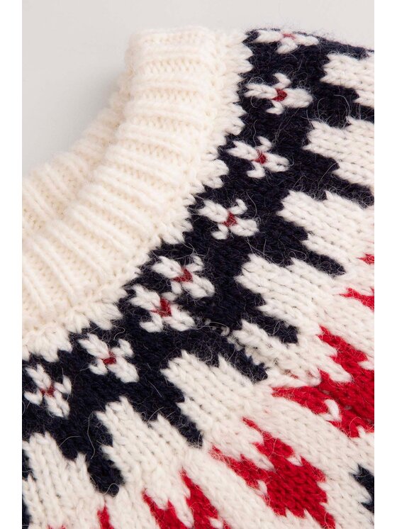 Coccodrillo Coccodrillo Sweter ZC4172102EJG-003 Écru Regular Fit