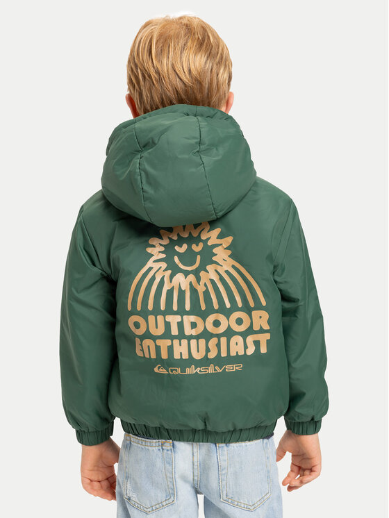 Quiksilver Quiksilver Télikabát Reversible All Seas EQKJK03129 Zöld Regular Fit