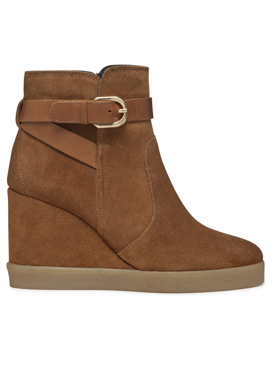 Geox Geox Μποτάκια D Elidea Wedge D46VQA 02243 CD500 Καφέ