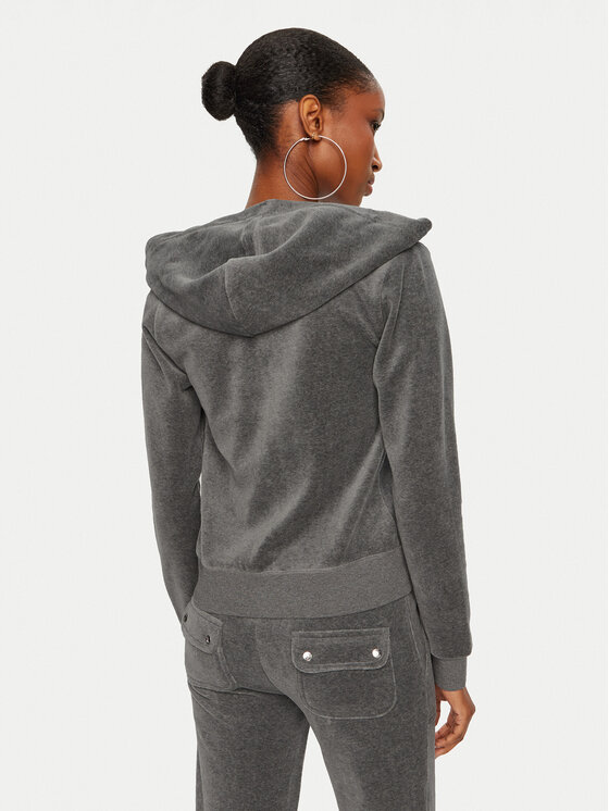 Juicy Couture Juicy Couture Majica dugih rukava Robertson JCAP176 Siva Slim Fit