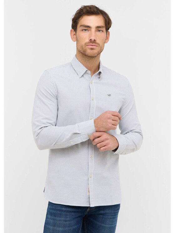 Mustang Mustang Camicia Style Edinburg Bianco Regular Fit