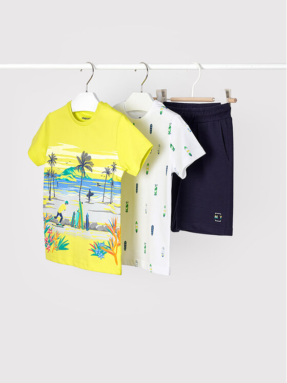 Completo 2 T-shirt e pantaloncini 3656 Multicolore...
