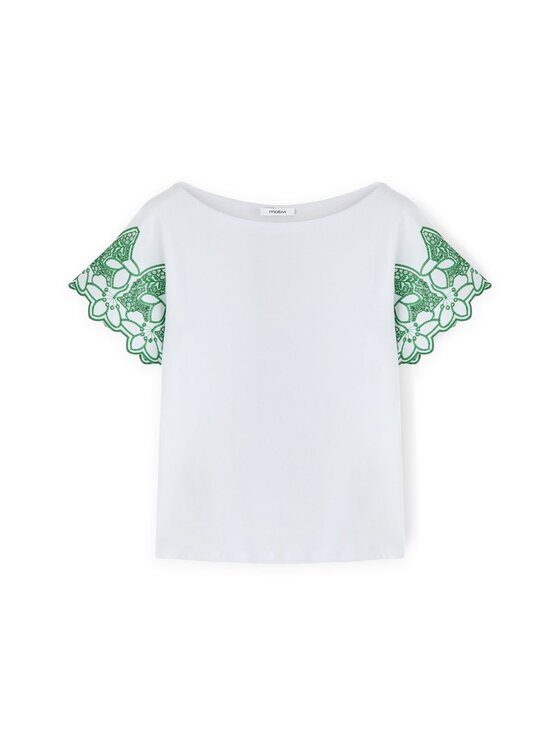 Motivi Motivi T-Shirt G319W003363N0S1 Zielony Regular Fit
