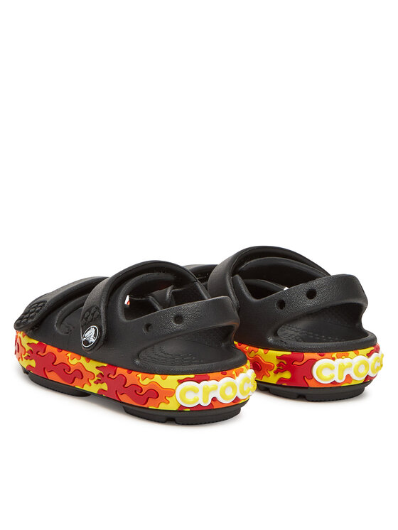 Crocs Crocs Sandali Toddler Crocband™ Cruiser Flames 211269 Nero