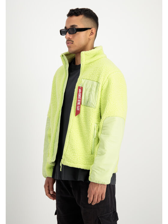 Alpha Industries Alpha Industries Kurtka outdoor Sherpa Zip-Jacket Żółty Regular Fit